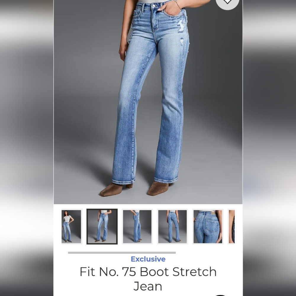 Buckle Black Bootcut Stretch Jeans Fit 75